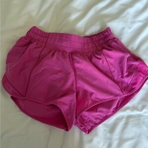 Pink Lululemon Hotty Hot Shorts